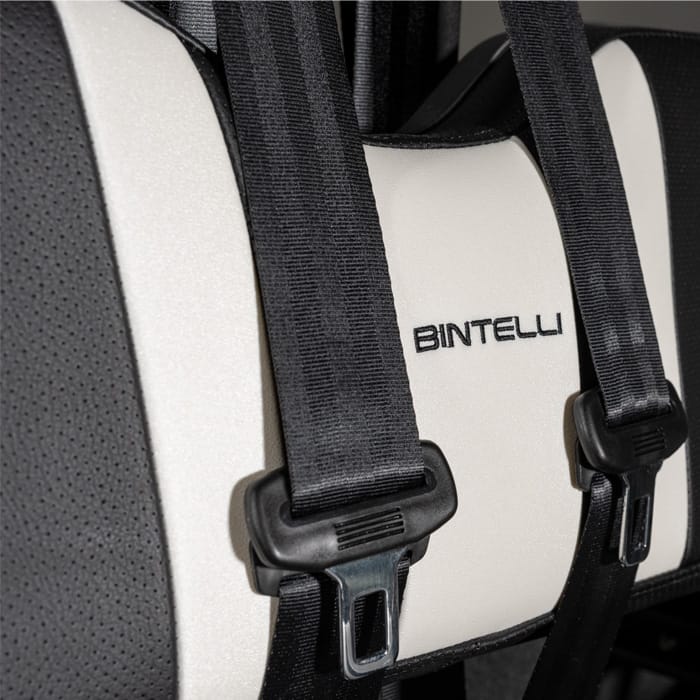 Bintelli Beyond Street Legal Electric Golf Cart Seats in white and black