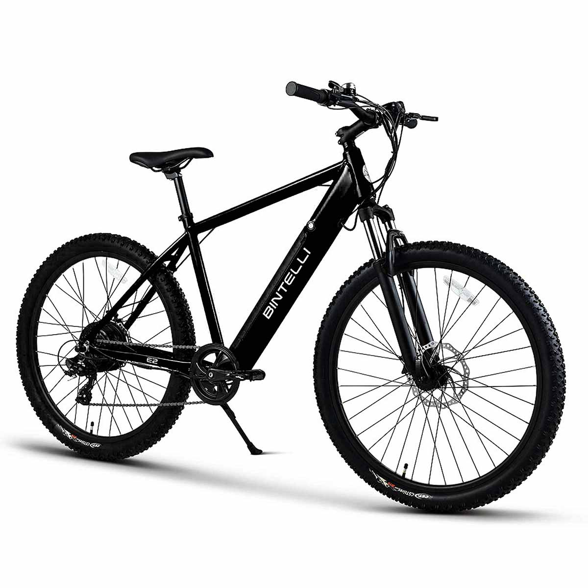 Super Sleek black bintelli E2 electric bicycle with 350w motor and 20mph speed