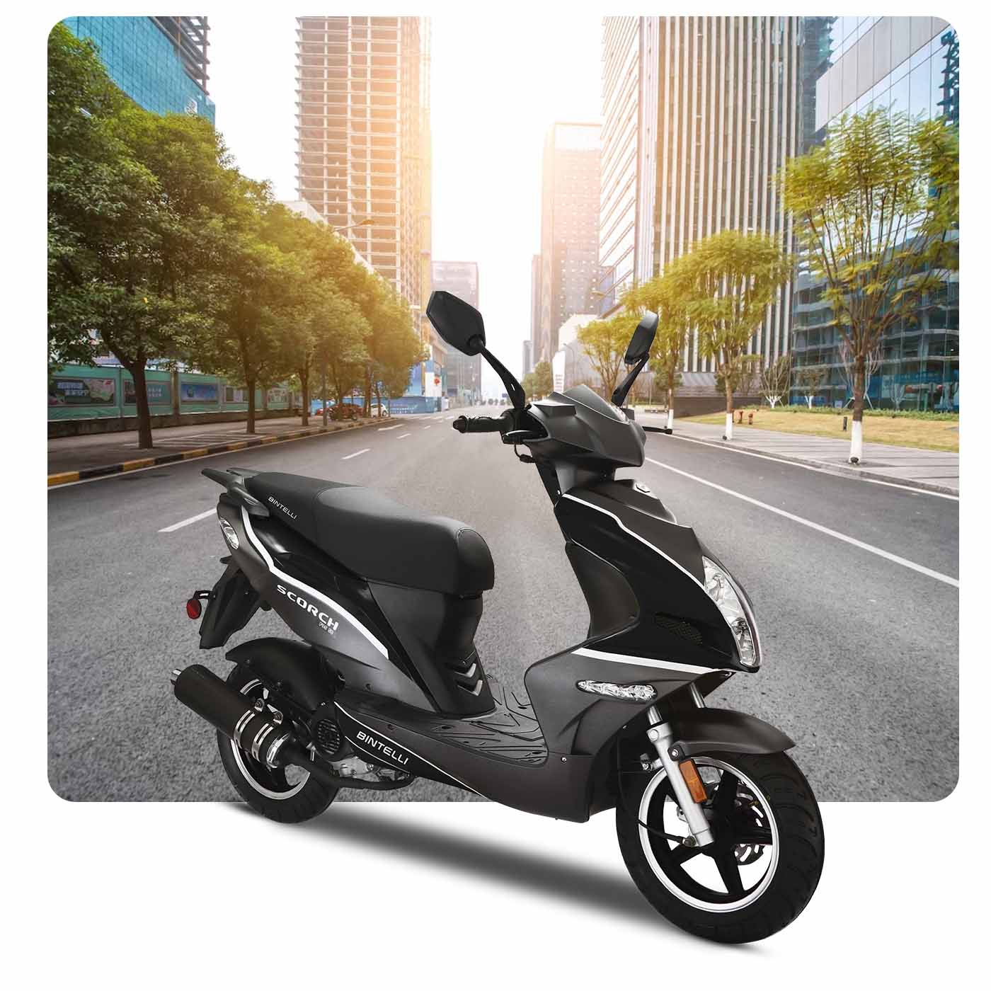 Bintellin Scorch Black Moped 49cc