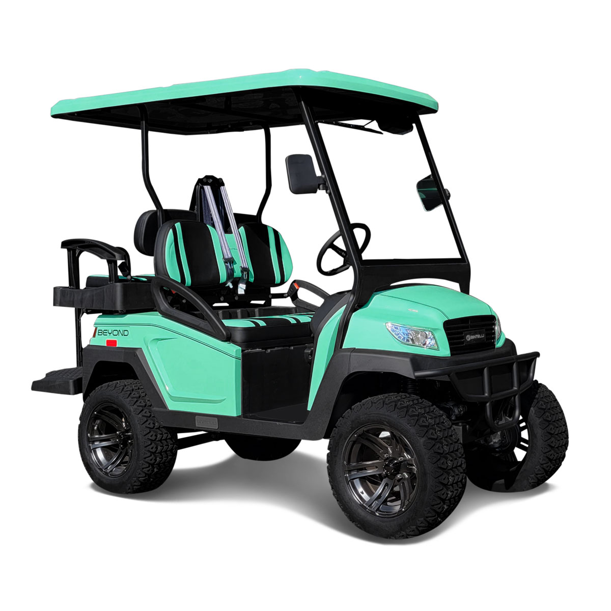 Bintelli Beyond Lifted 4PR street legal golf cart in Mint