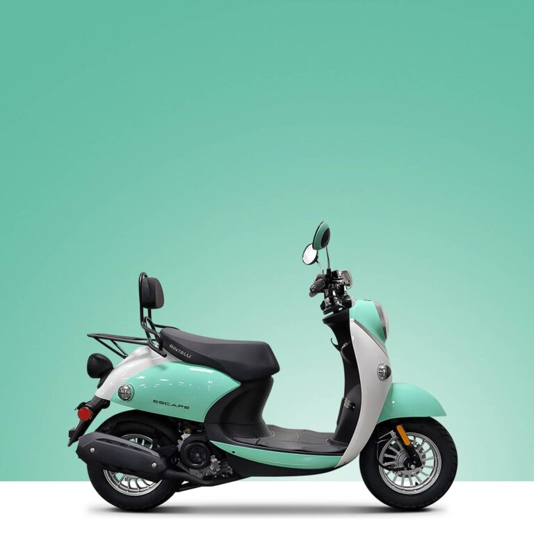 bintelli scooter escape mint white color